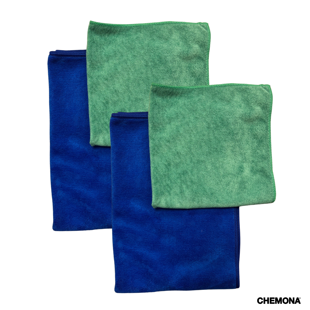 Microvezeldoek 40x40 – Reinigingsdoek streeploos schoon (4x)